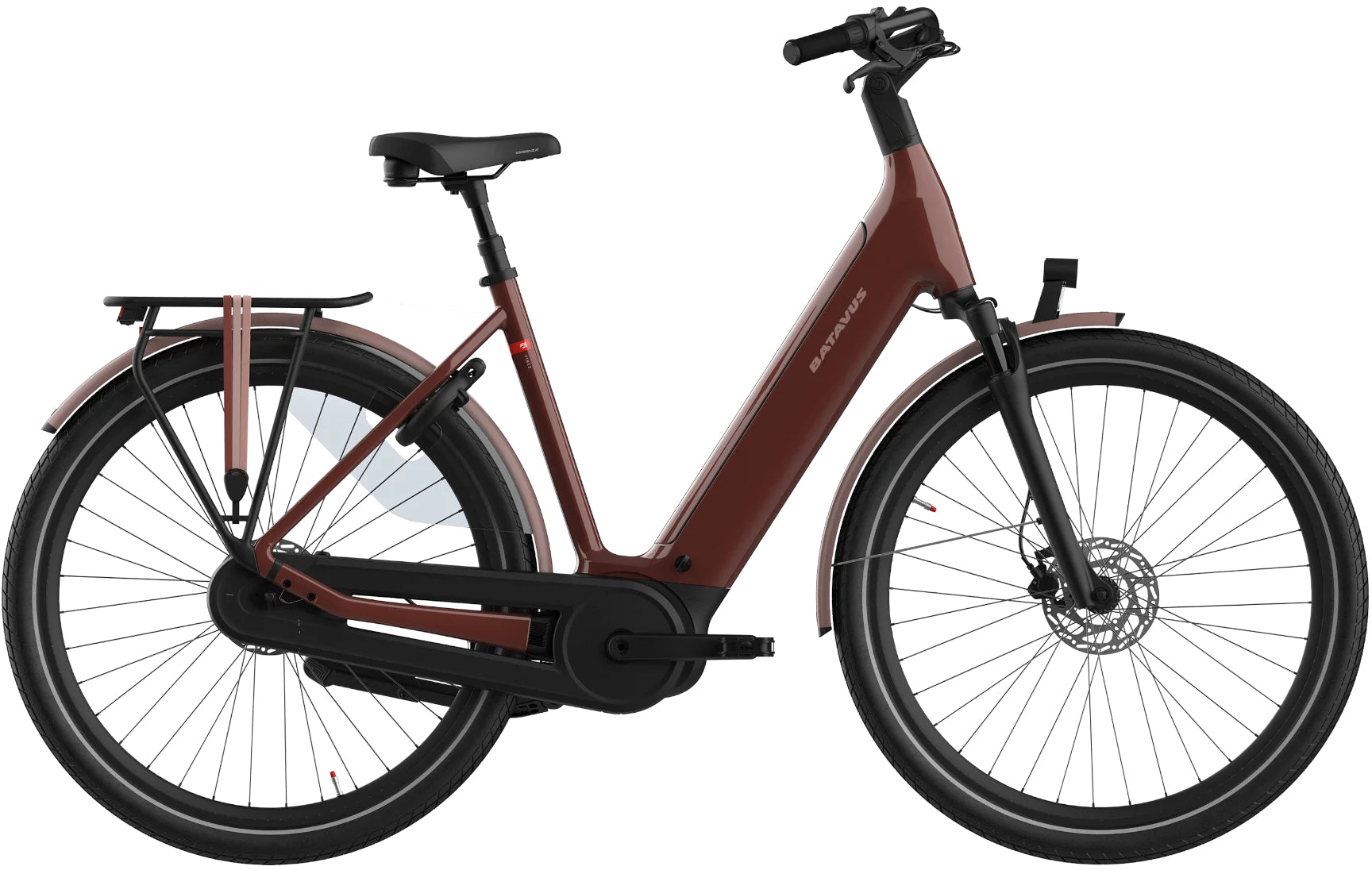 Batavus Finez E-Go Power Plus 750 Wh 2026 Low dark orange