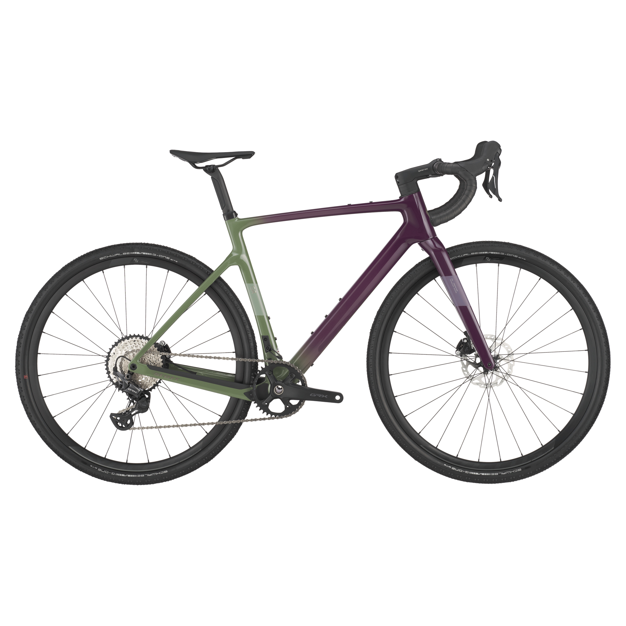 Scott Addict Gravel 40 2025 olivine green/blackberry purple L