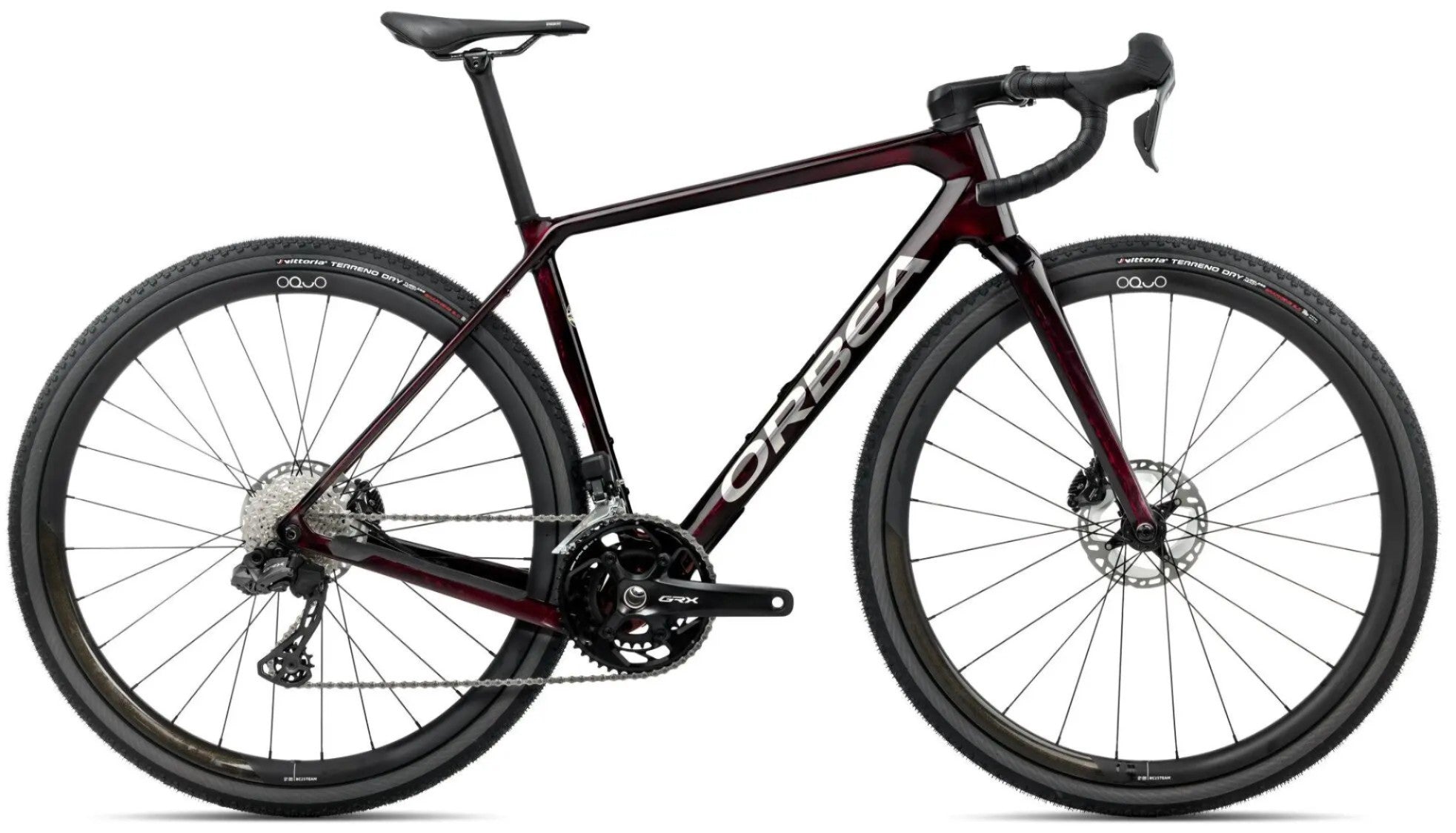 Orbea Terra M20i Team 2025 wine red carbon view