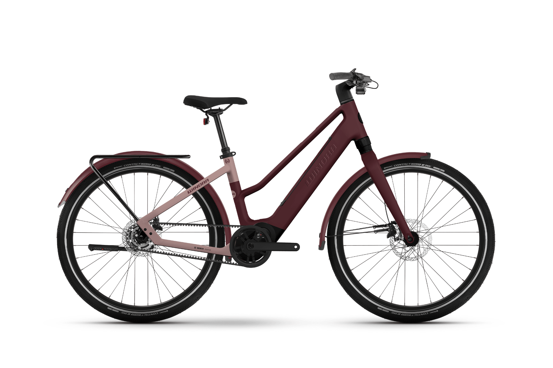 Winora iRide Pure R5f 2025 Mid red velvet/rose tan matt