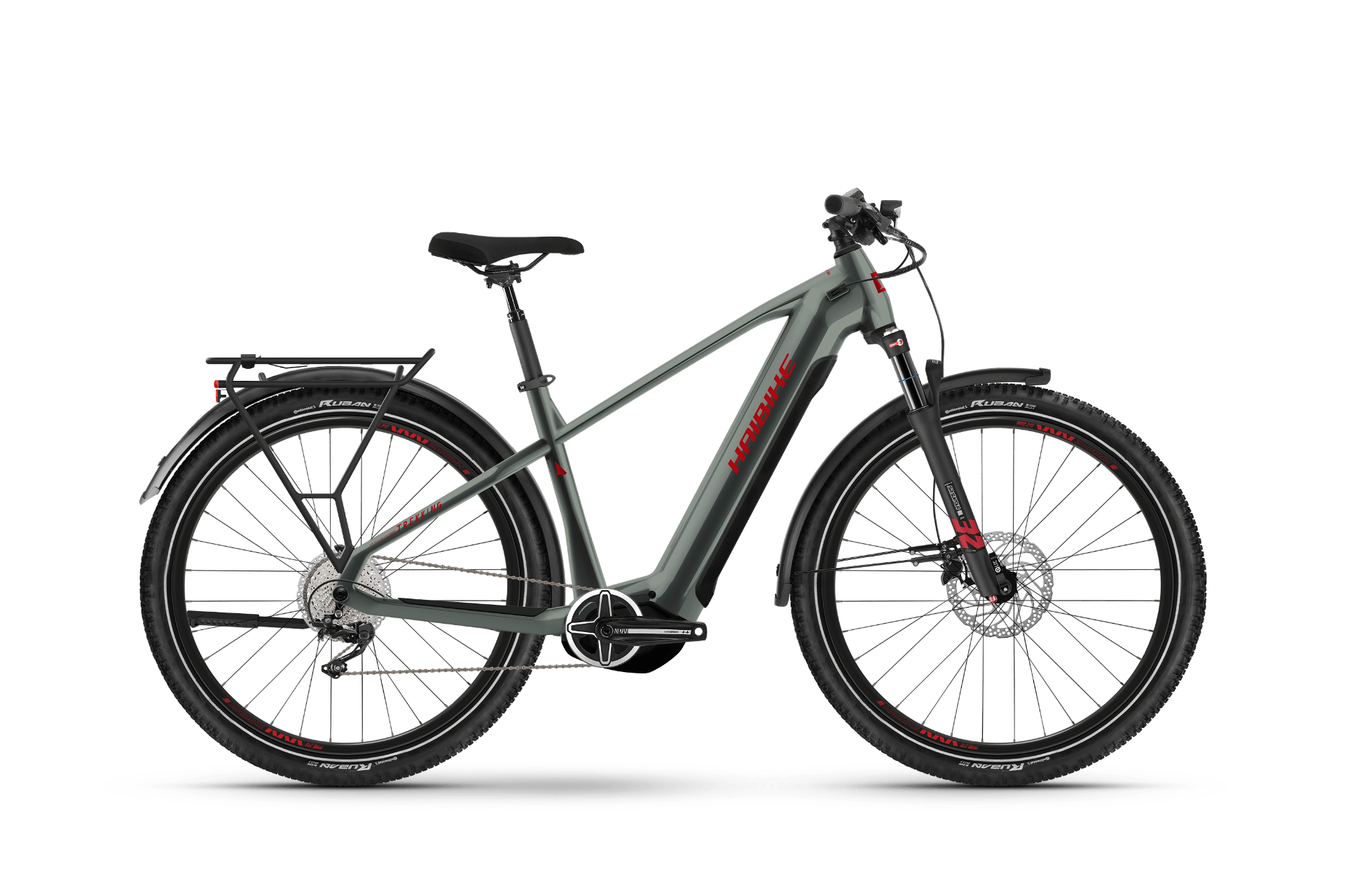 Haibike Trekking 5 2025 High olive/red